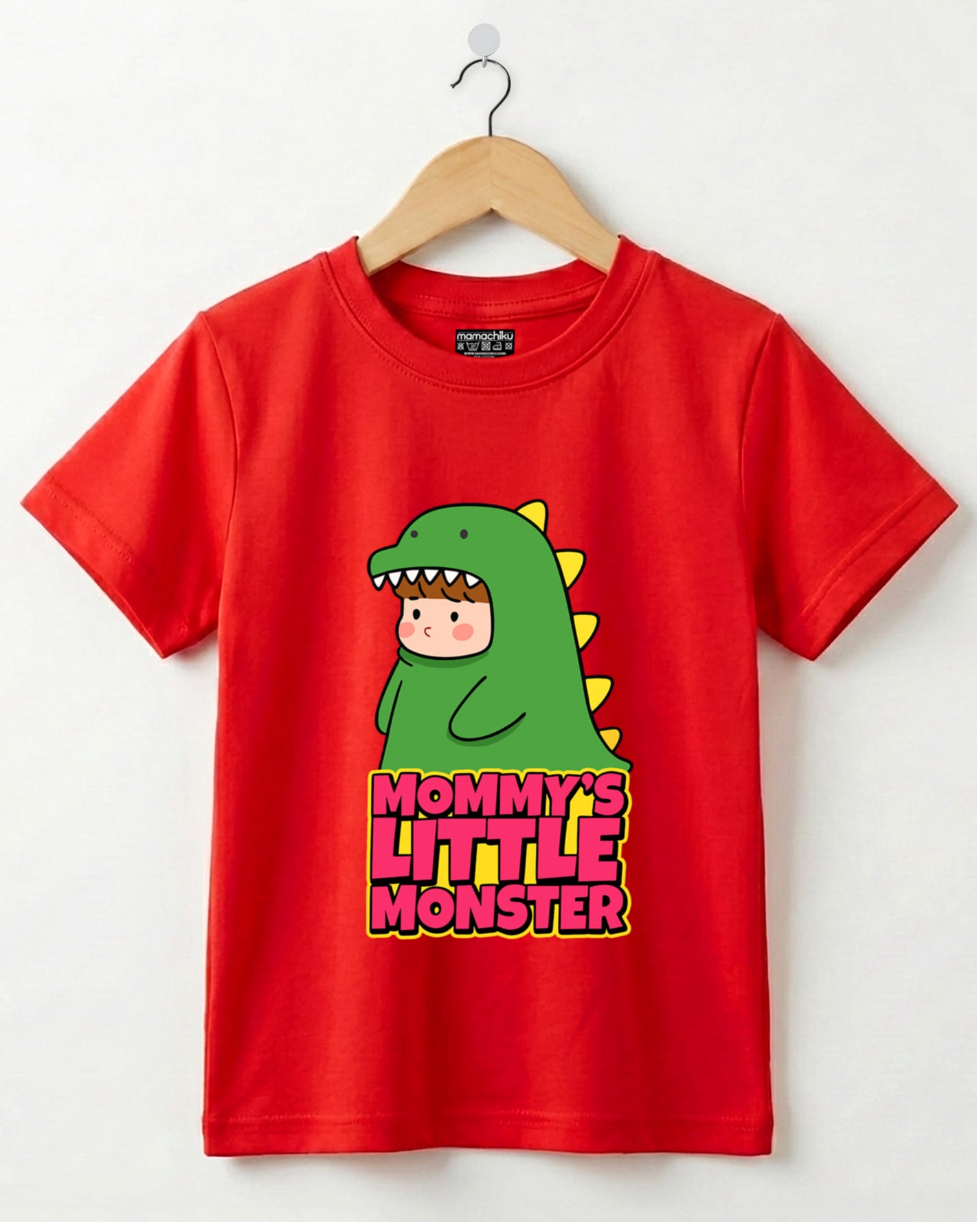 Kids Cotton T-Shirt for Boys “Mommy's Little Monster”